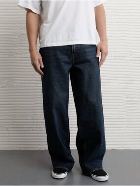 American Eagle Dark Indigo ultra baggy Jeans 34X34